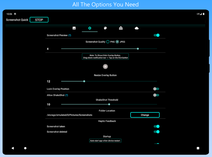 Screenshot Quick - عکس برنامه موبایلی اندروید