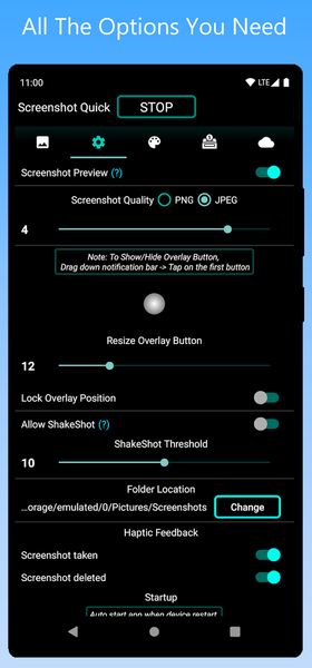Screenshot Quick - عکس برنامه موبایلی اندروید