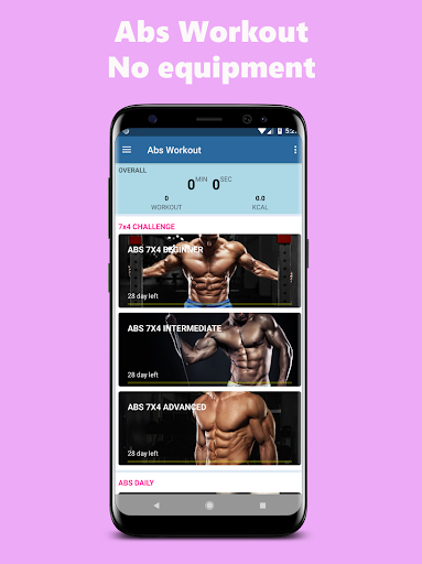 Six Pack Abs Workout- No equipment Home Workout - Image screenshot of android app