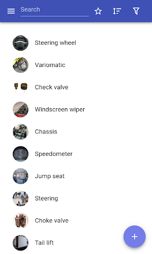 Parts of vehicles - Image screenshot of android app