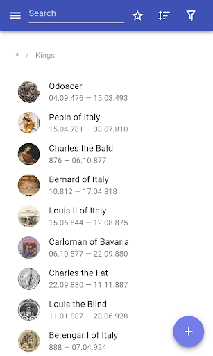 The rulers of Italy - Image screenshot of android app