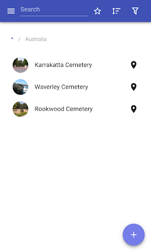 Cemeteries - Image screenshot of android app