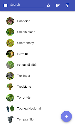 Grape varieties - Image screenshot of android app