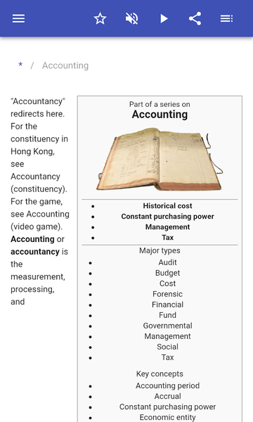 Accounting terms - Image screenshot of android app