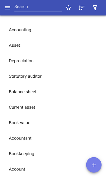 Accounting terms - Image screenshot of android app