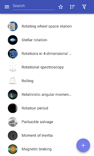 Classical mechanics - Image screenshot of android app