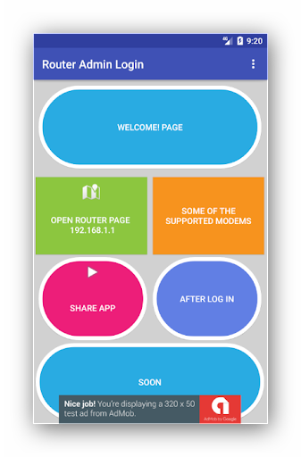 ۱۹۲.۱۶۸.۱.۱ Router Admin Login - عکس برنامه موبایلی اندروید
