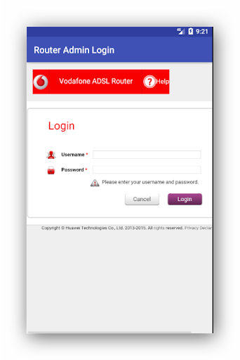 ۱۹۲.۱۶۸.۱.۱ Router Admin Login - عکس برنامه موبایلی اندروید
