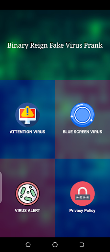 Binary Reign Fake Virus Prank - Image screenshot of android app