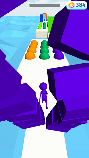 Color Run - Race Road Pop it - عکس برنامه موبایلی اندروید