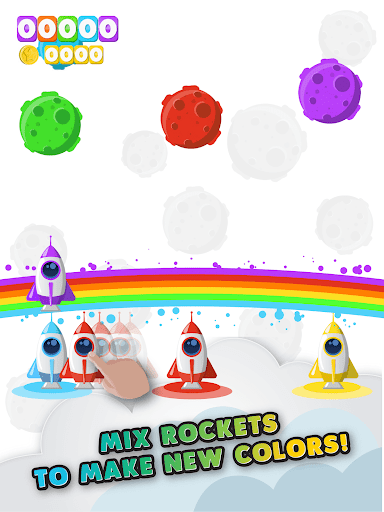 Rainbow Rocket - Color Match Mayhem - Gameplay image of android game