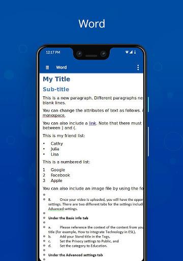 Docx Viewer - Image screenshot of android app