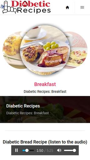 Diabetic Recipes: Great recipes for diabetics - Image screenshot of android app