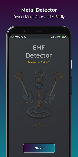 EMF Metal detector - EMF meter - Image screenshot of android app