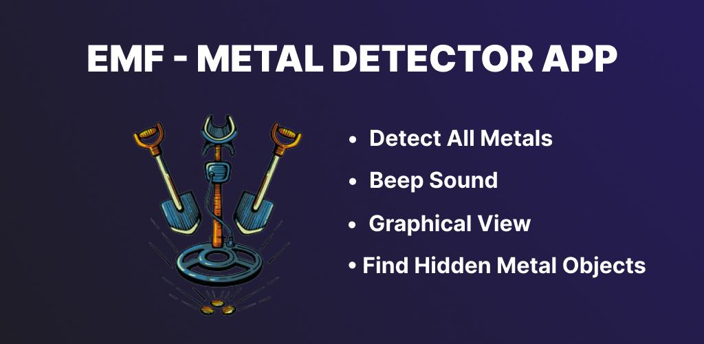 EMF Metal detector - EMF meter - Image screenshot of android app