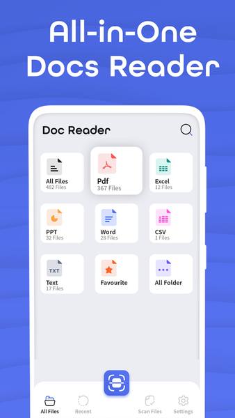 All Document Reader - DOC, PDF - عکس برنامه موبایلی اندروید