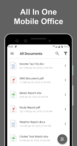 File Reader - PDF, Word, ZIP - عکس برنامه موبایلی اندروید