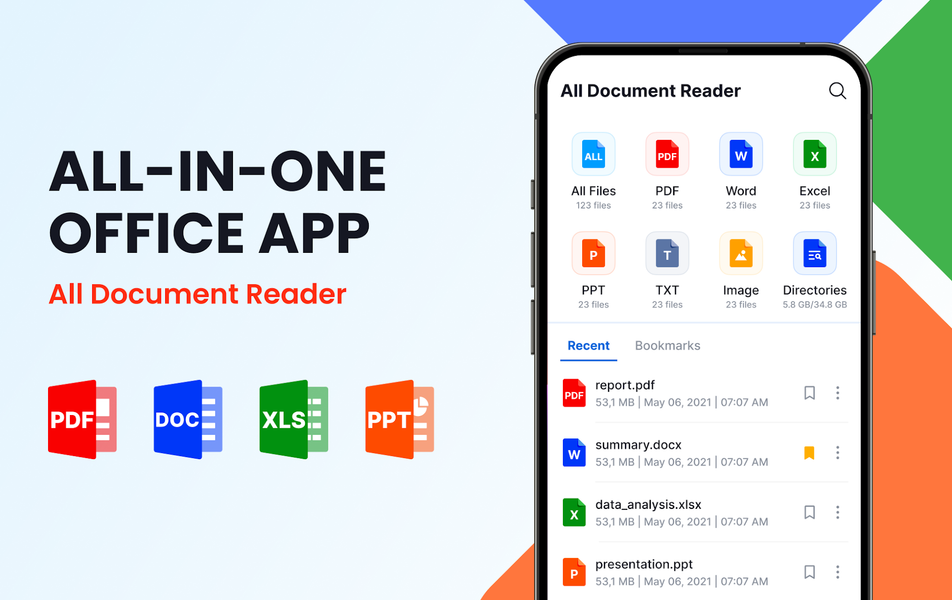 All Document Reader - View PDF - عکس برنامه موبایلی اندروید