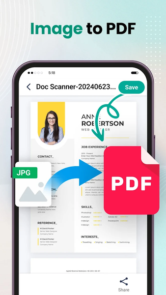 PDF Scanner-Doc & PDF Maker - عکس برنامه موبایلی اندروید