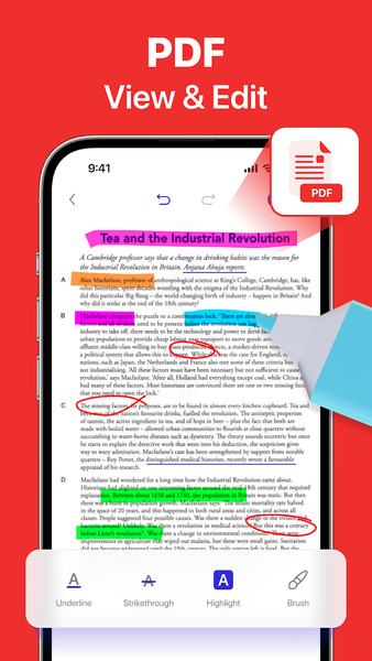 Document Reader - PDF Editor - عکس برنامه موبایلی اندروید