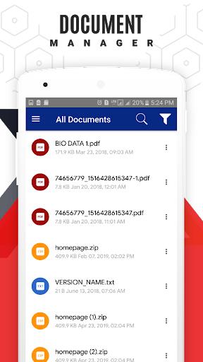 Document Manager App - عکس برنامه موبایلی اندروید