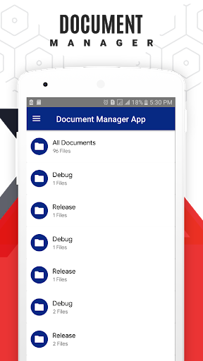 Document Manager App - Image screenshot of android app