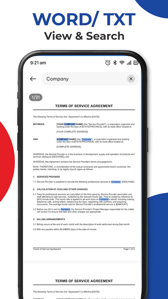 All Document Reader - PDF, DOC - عکس برنامه موبایلی اندروید