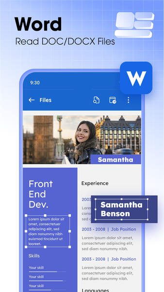 Document Reader & Viewer - عکس برنامه موبایلی اندروید