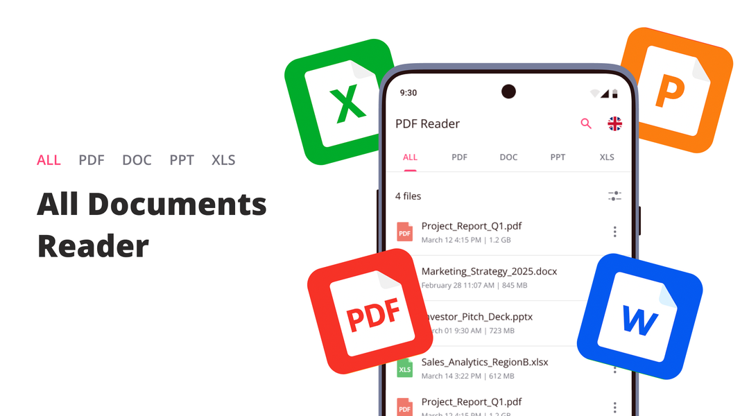 All Document Reader: PDF - عکس برنامه موبایلی اندروید