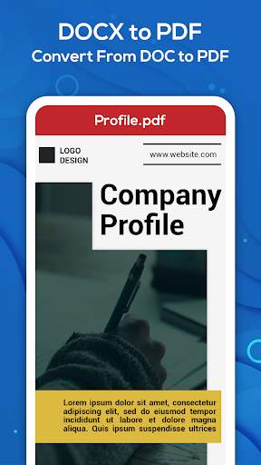 Docx Reader: Docx to PDF Converter & File Opener - عکس برنامه موبایلی اندروید