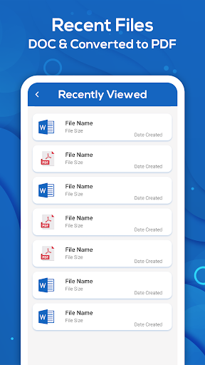 Docx Reader: Docx to PDF Converter & File Opener - عکس برنامه موبایلی اندروید