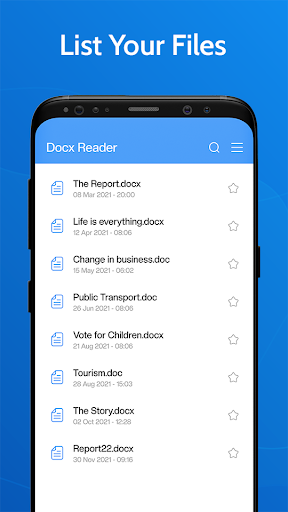 Docx Reader - Word Office - عکس برنامه موبایلی اندروید