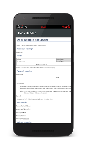 Docx Reader - عکس برنامه موبایلی اندروید