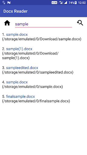 Docx Reader - Image screenshot of android app