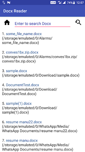 Docx Reader - Image screenshot of android app