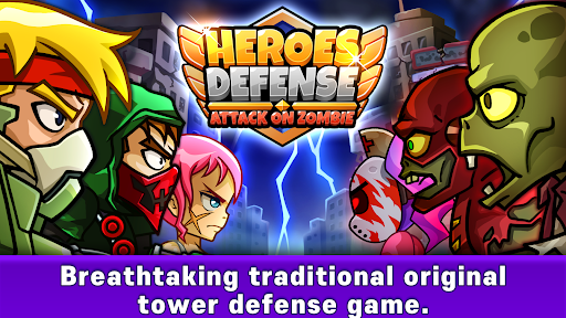 Heroes Defense: Attack on Zombie - عکس برنامه موبایلی اندروید