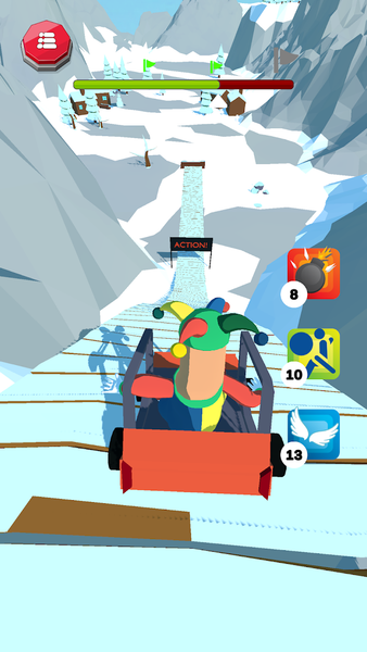 Downhill Stunts - Gameplay image of android game