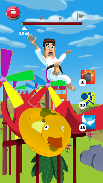 Downhill Stunts - Gameplay image of android game