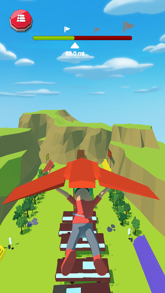 Downhill Stunts - Gameplay image of android game