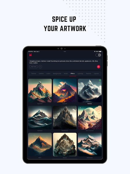 IMI: Midjourney Prompt Builder - Image screenshot of android app
