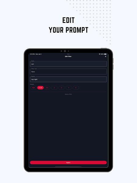 IMI: Midjourney Prompt Builder - Image screenshot of android app