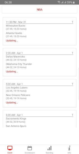 NBA Live Streaming - Image screenshot of android app