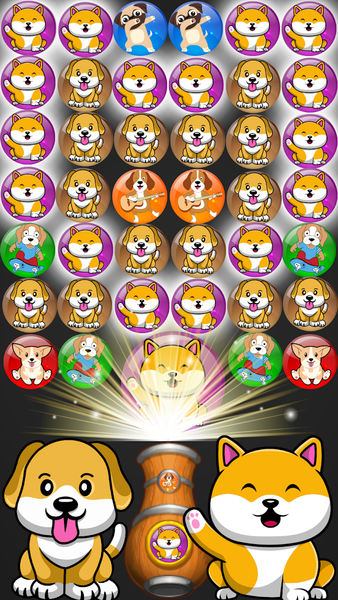 Dog Bubble Shooter - Gameplay image of android game