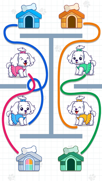 Dog Rush: Draw Puzzle - Gameplay image of android game