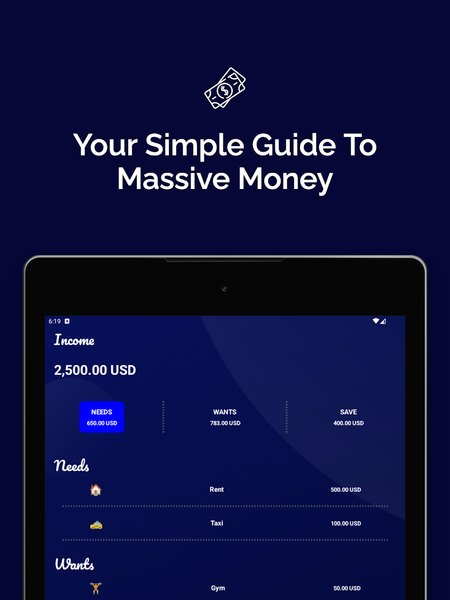 Budget Planner・50/30/20 Rule - Image screenshot of android app