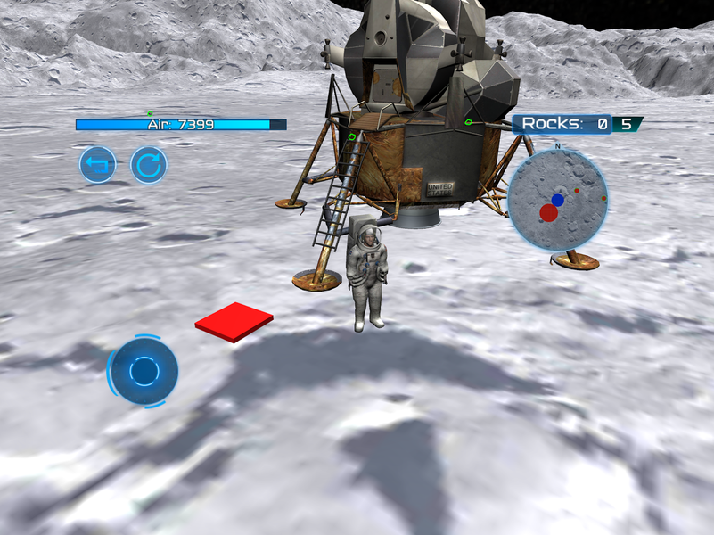 Moon Lander ۳D Simulator - عکس بازی موبایلی اندروید