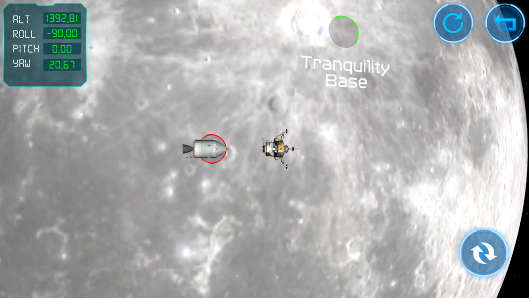 Moon Lander 3D Simulator - Gameplay image of android game