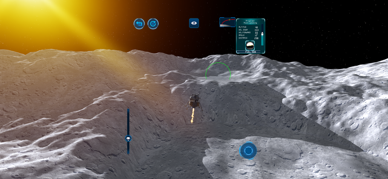 Moon Lander ۳D Simulator - عکس بازی موبایلی اندروید