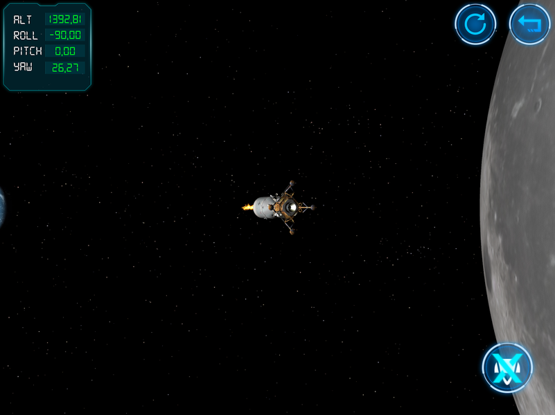 Moon Lander ۳D Simulator - عکس بازی موبایلی اندروید