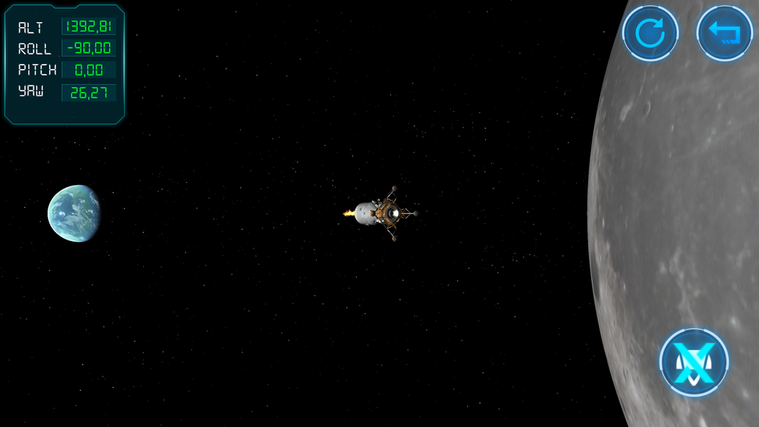 Moon Lander 3D Simulator - عکس بازی موبایلی اندروید
